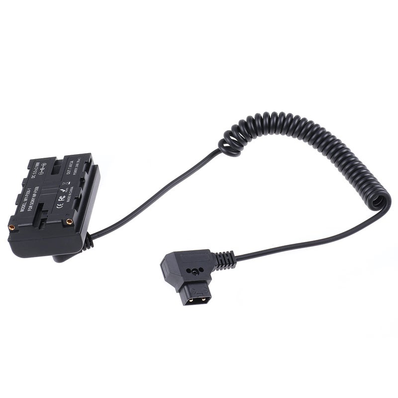 Fotga Power Adapter Cable for D-tap Connector to NP-F Dummy Battery NP-F570/750/770 NP-F960 NP-F970 to Power Video LED Light Monitor for JTZ DP30 C5 LE V Mount Anton Bauer Battery (Not for Ninja V) - Image 2
